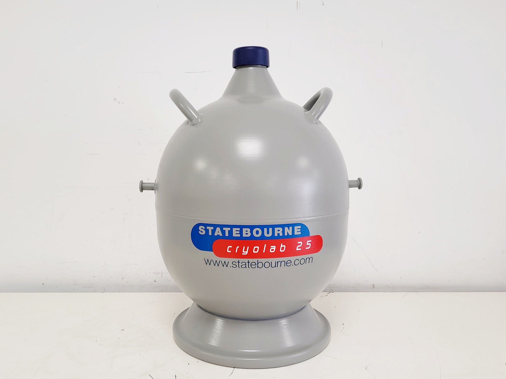 Image of Statebourne Cryolab 25 Portable Liquid Nitrogen Tank w/ Trolley 