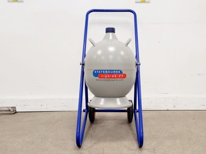 Thumbnail image of Statebourne Cryolab 25 Portable Liquid Nitrogen Tank w/ Trolley 