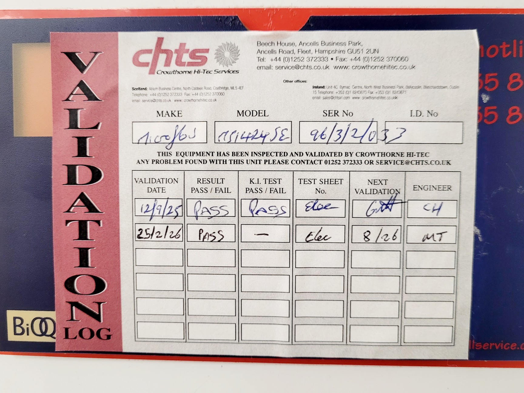Image of Microflow Model M51424/2 Class II Biological Safety Cabinet Lab