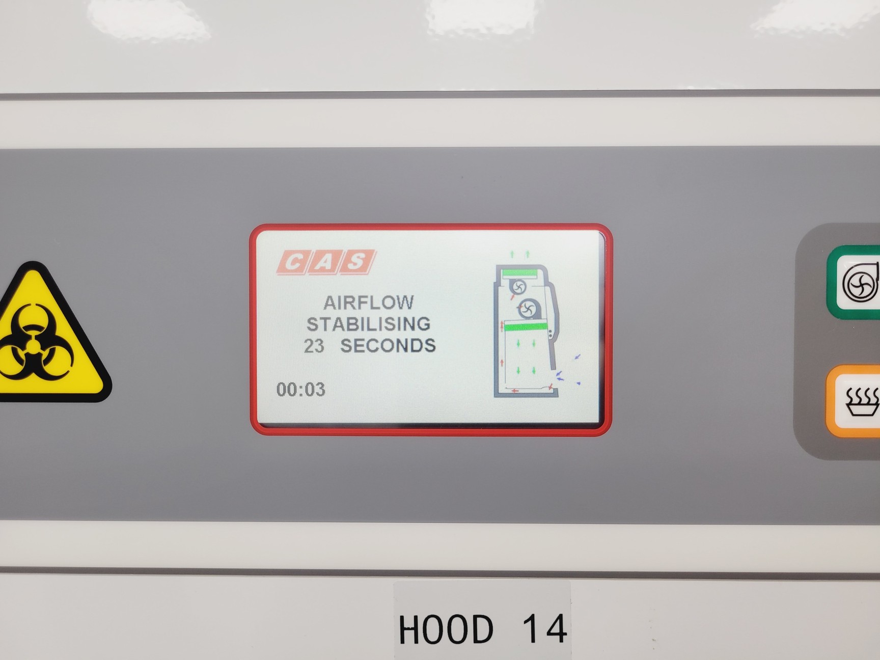 Image of CAS BioMAT 2 1500 Class II Microbiological Safety Cabinet w/ Stand Lab