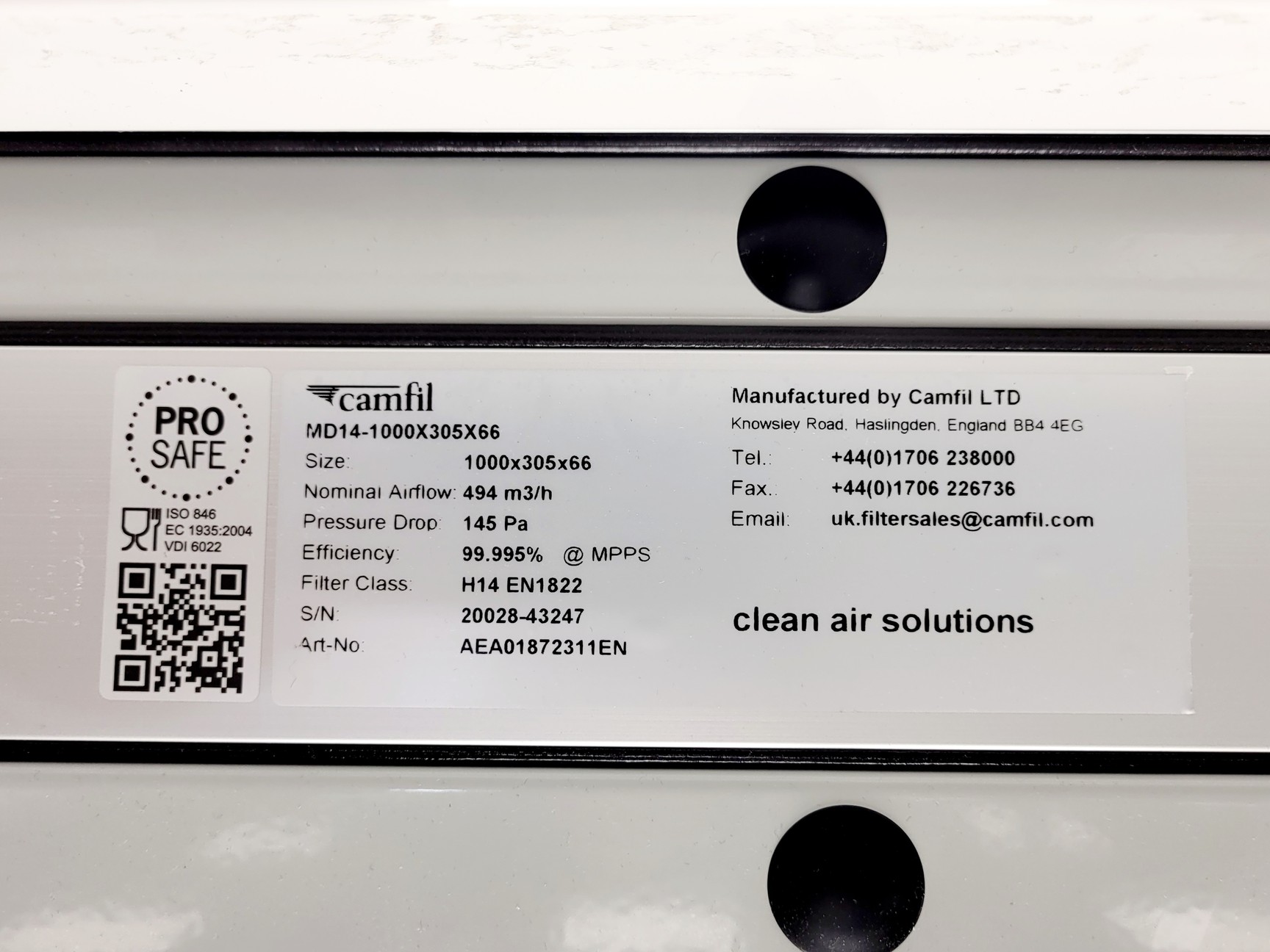 Image of CAS BioMAT 2 1500 Class II Microbiological Safety Cabinet w/ Stand Lab