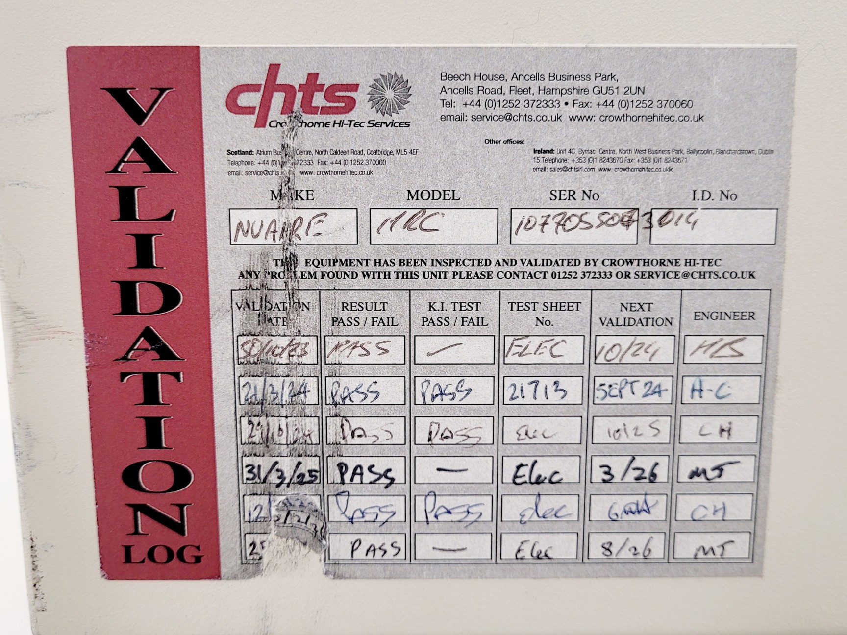 Image of Nuaire NU-437-400S Class II Biological Safety Cabinet Lab