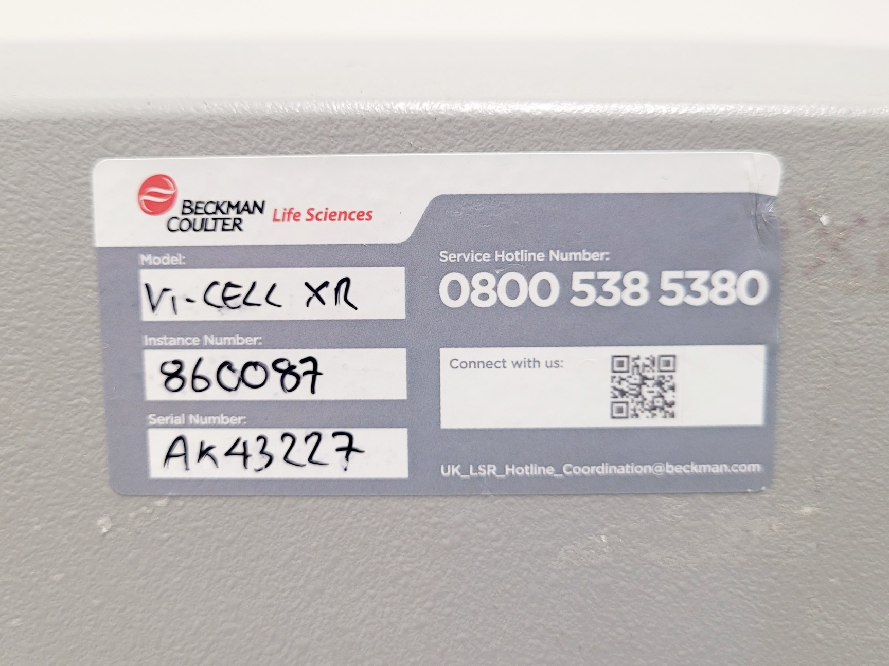 Image of Beckman Coulter Vi-Cell XR Cell Viability Analyzer Lab