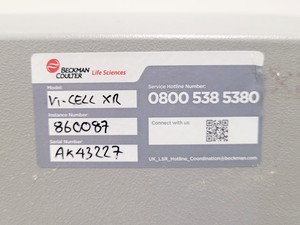 Thumbnail image of Beckman Coulter Vi-Cell XR Cell Viability Analyzer Lab