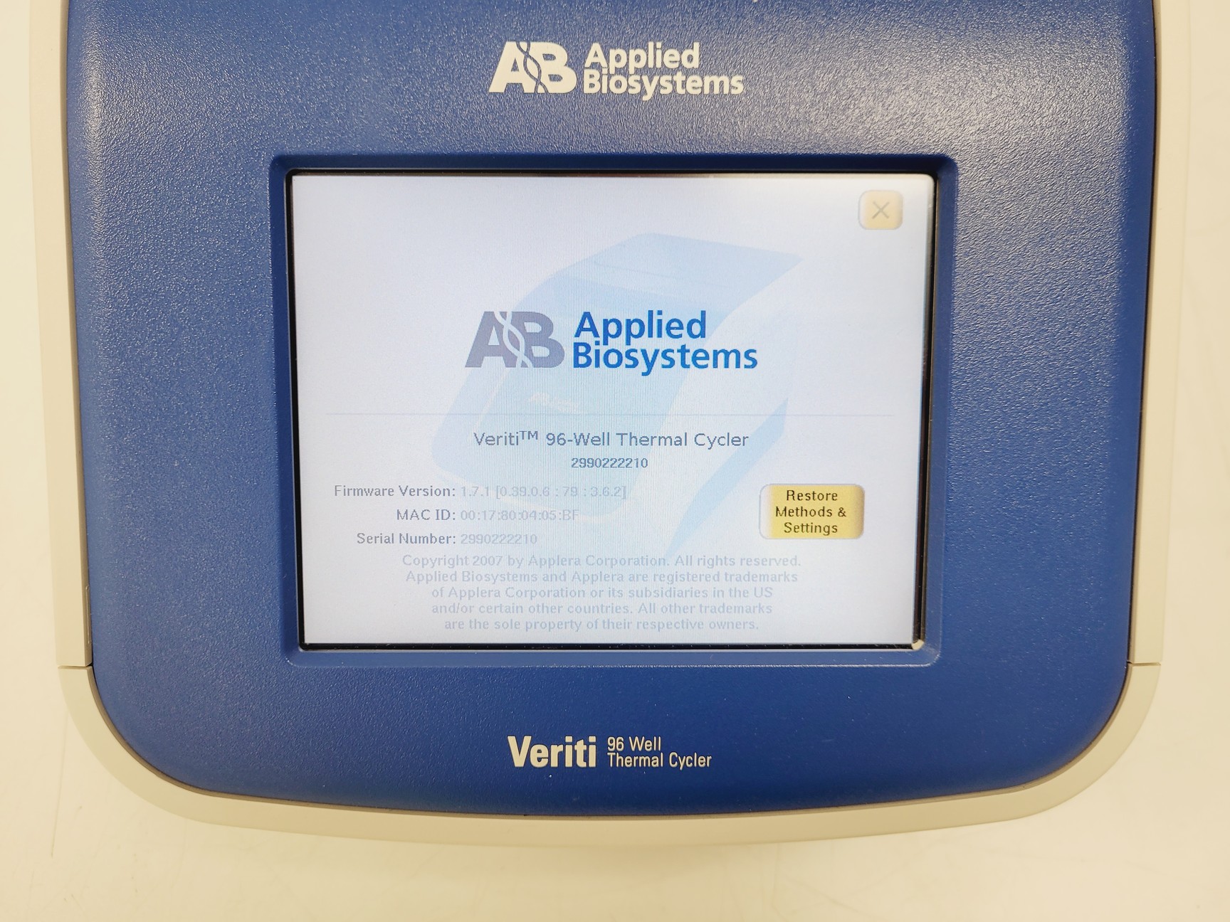 Image of Applied Biosystems Veriti 96 Well Thermal Cycler Lab