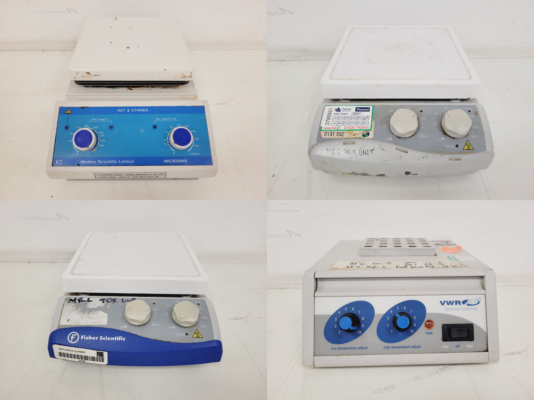 Image of Mixed Job Lot of Laboratory Equipment - Thermo Scientific, Techne, Perkin Elmer 