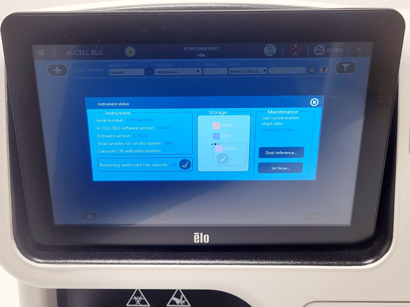 Image of Beckman Coulter Vi-Cell Blu Cell Viability Analyser System Lab