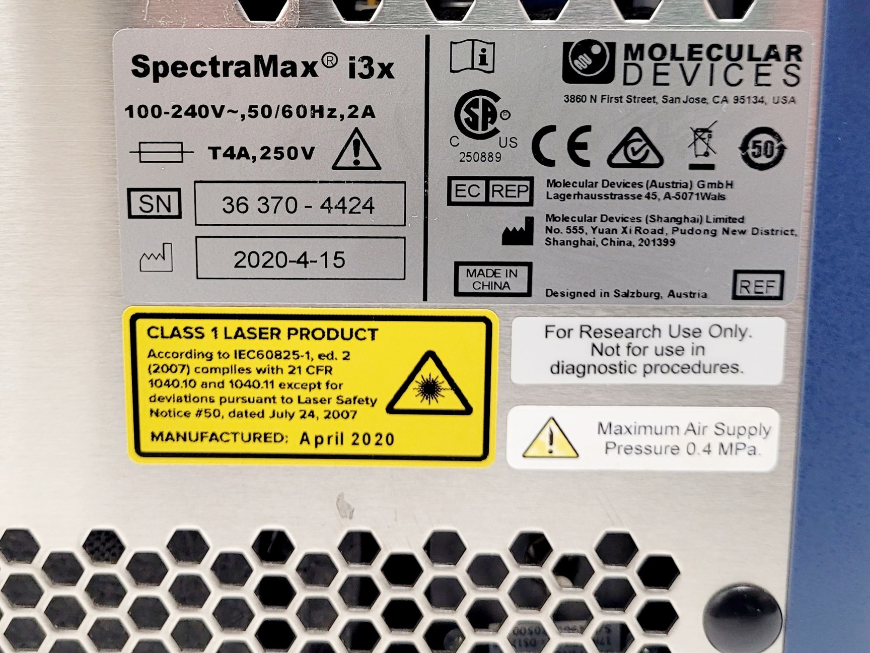 Image of Molecular Devices SpectraMax i3x Multi-Mode Microplate Reader (2020) Lab