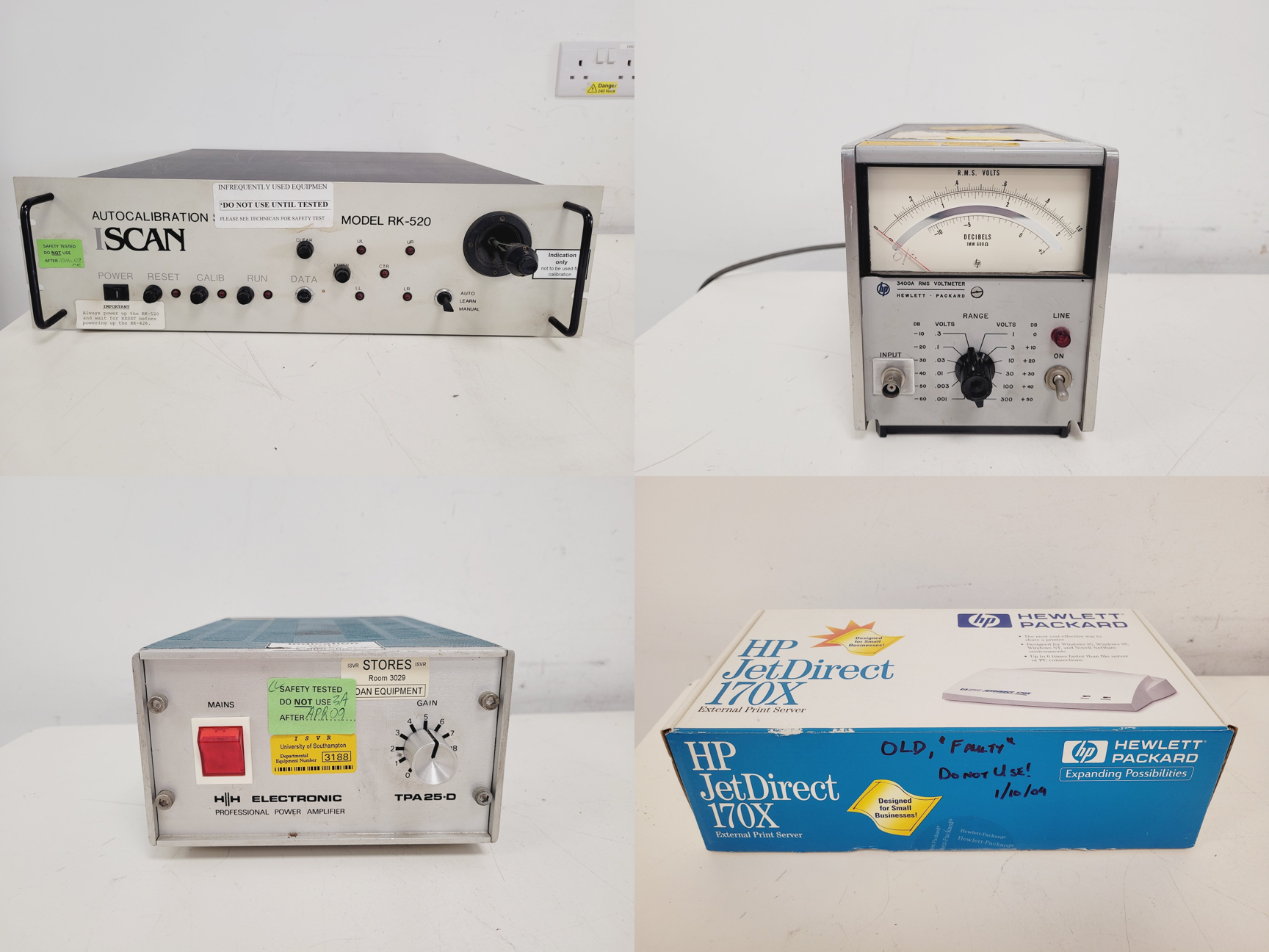 Image of Mixed Job Lot of Laboratory Equipment - Grant, Hewlett Packard, iScan, Dell 