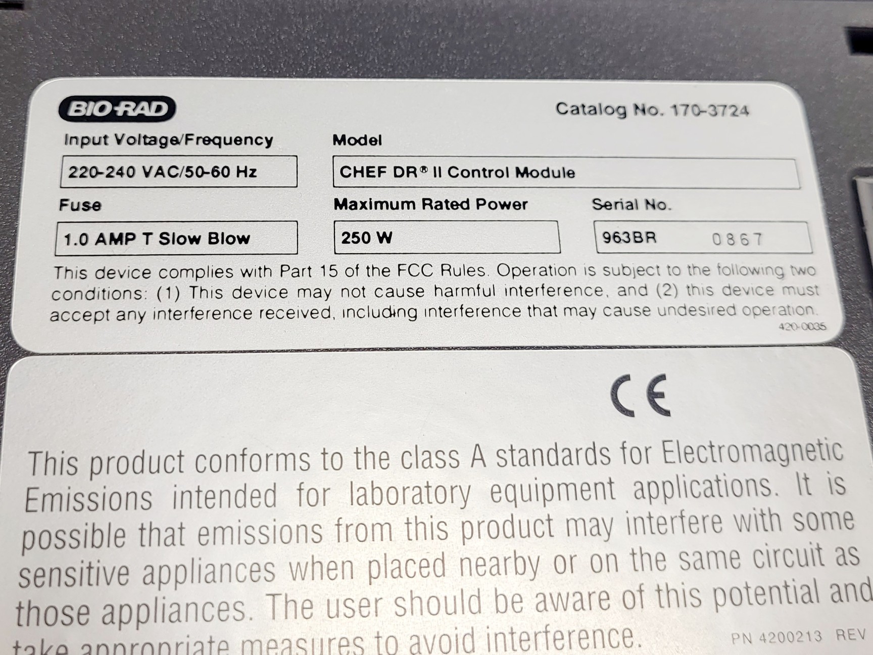 Image of Bio-Rad CHEF-DR II System, Drive Module, Control Module, Pump, Electrophoresis 