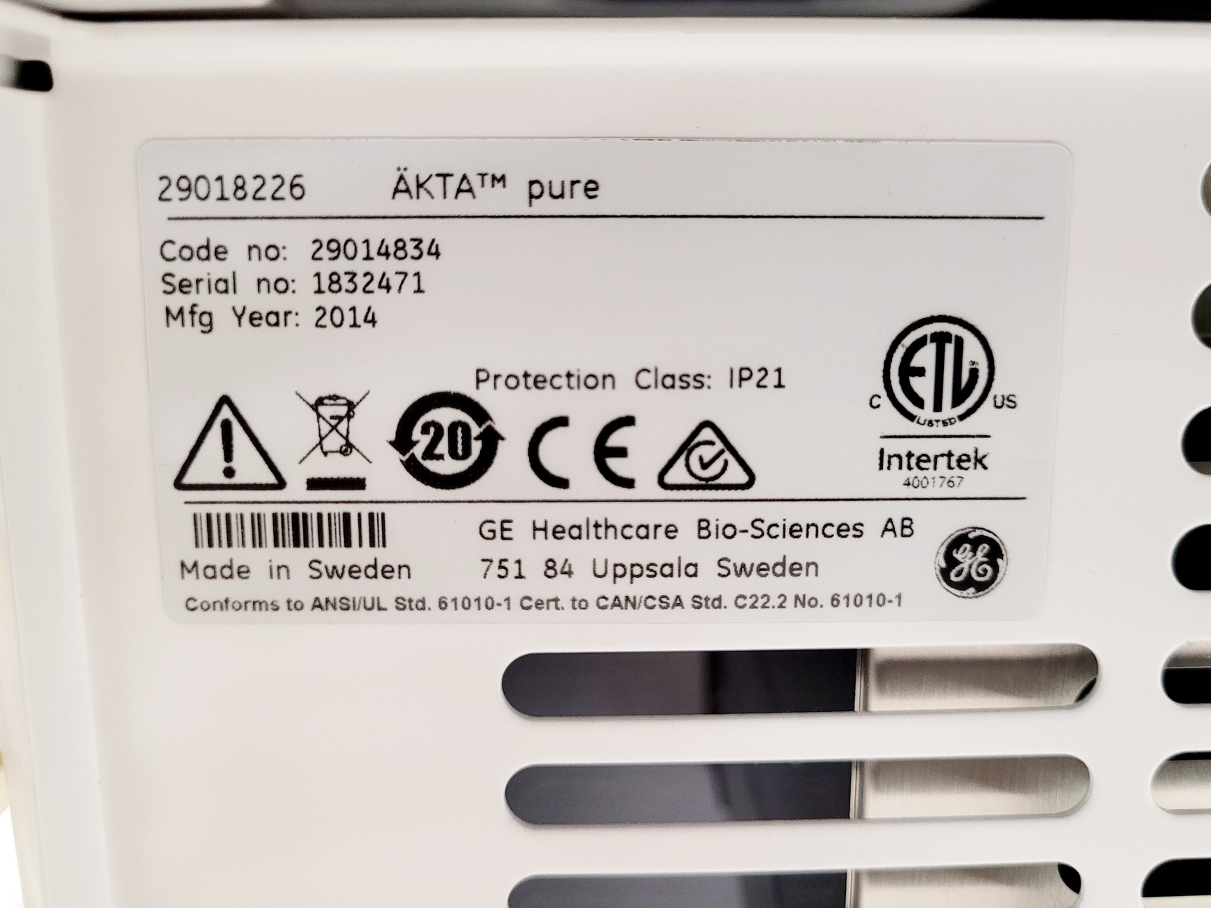 Image of ÄKTA Pure Fast Protein Liquid Chromatography System w/ PC & Software Lab
