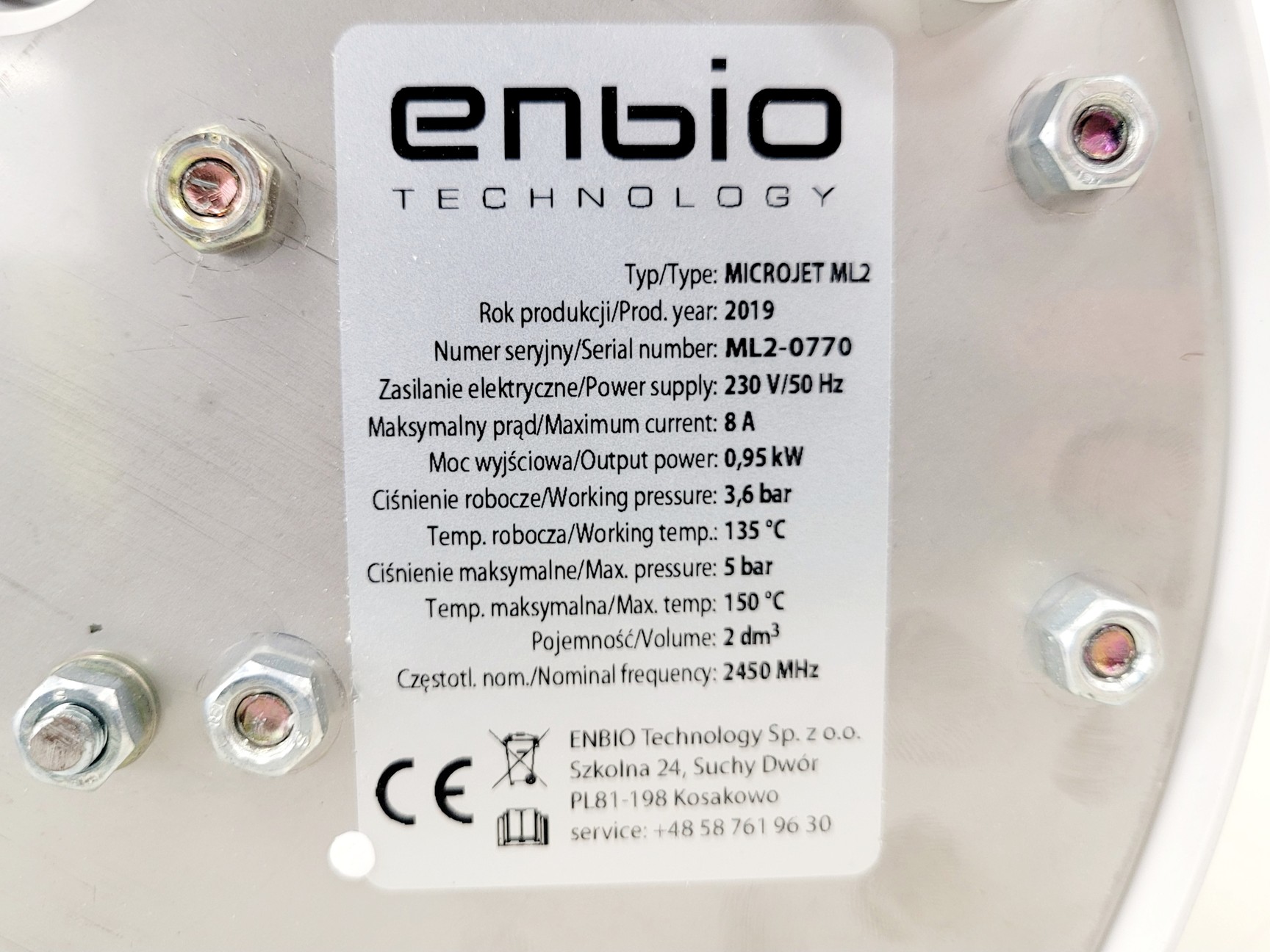 Image of Rodwell Enbio Microjet ML2 Personal Microwave Autoclave