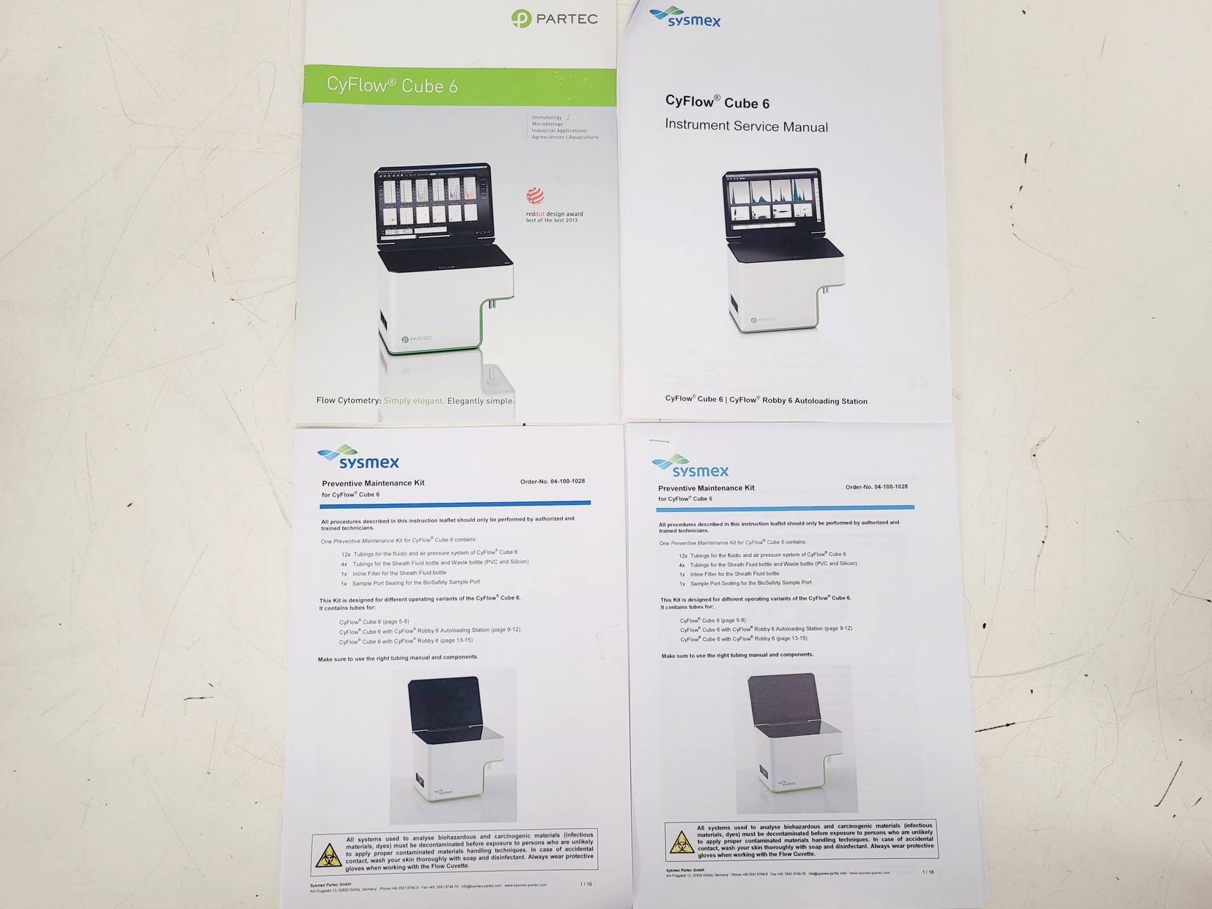 Image of Sysmex CyFlow Cube 6 Benchtop Flow Cytometer w/ Accessories