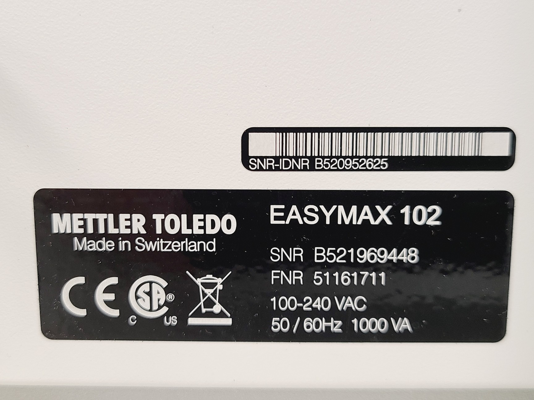 Image of Mettler Toledo Easymax 102 Personal Synthesis Workstation Lab