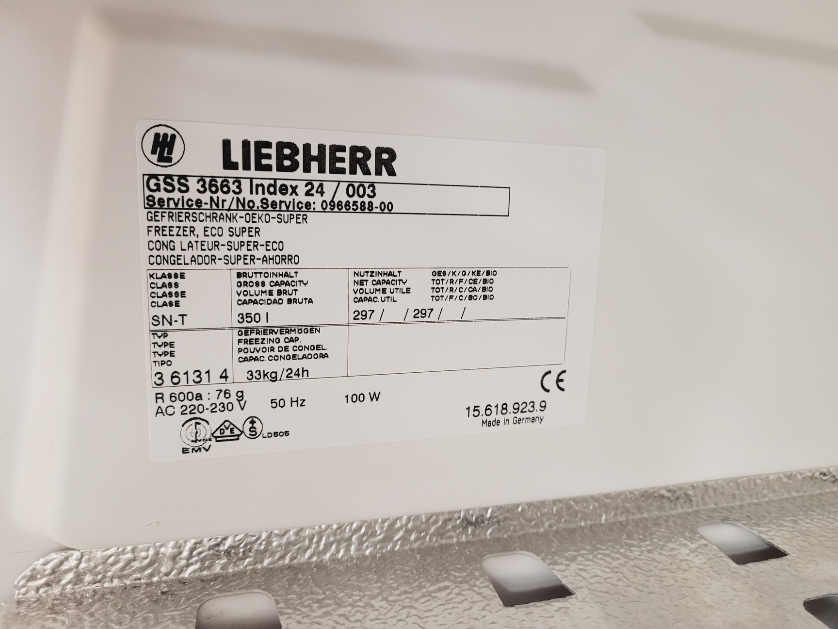 Image of Liebherr GSS 3663 Upright Freezer Lab