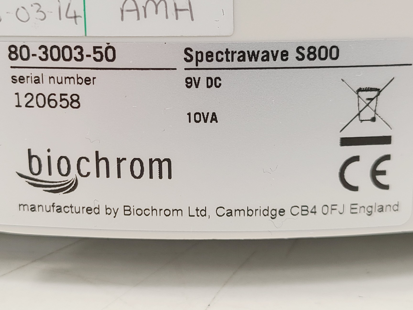 Image of Job lot of 8 x WPA S800 Diode Array Spectrophotometers