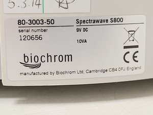Thumbnail image of Job lot of 8 x WPA S800 Diode Array Spectrophotometers