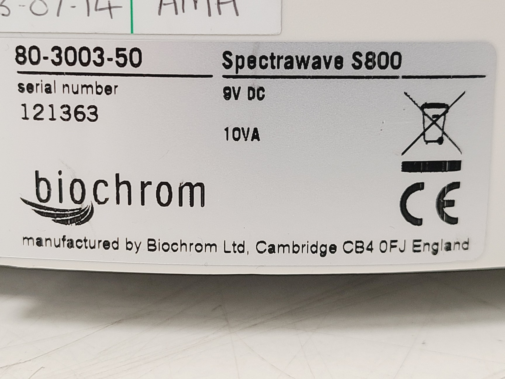 Image of Job lot of 8 x WPA S800 Diode Array Spectrophotometers