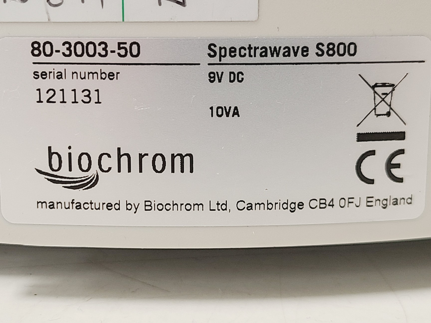 Image of Job lot of 8 x WPA S800 Diode Array Spectrophotometers