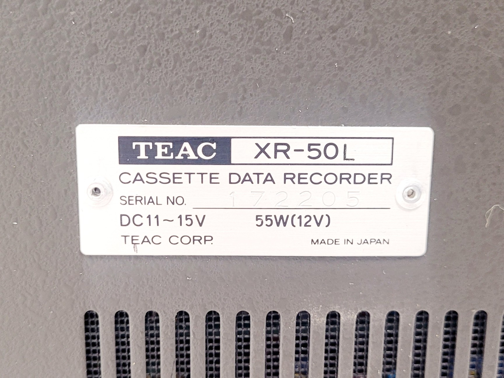 Image of Teac XR-50L 14 Channel Data Cassette Recorder w/ Carry Case & Teac P.S.U