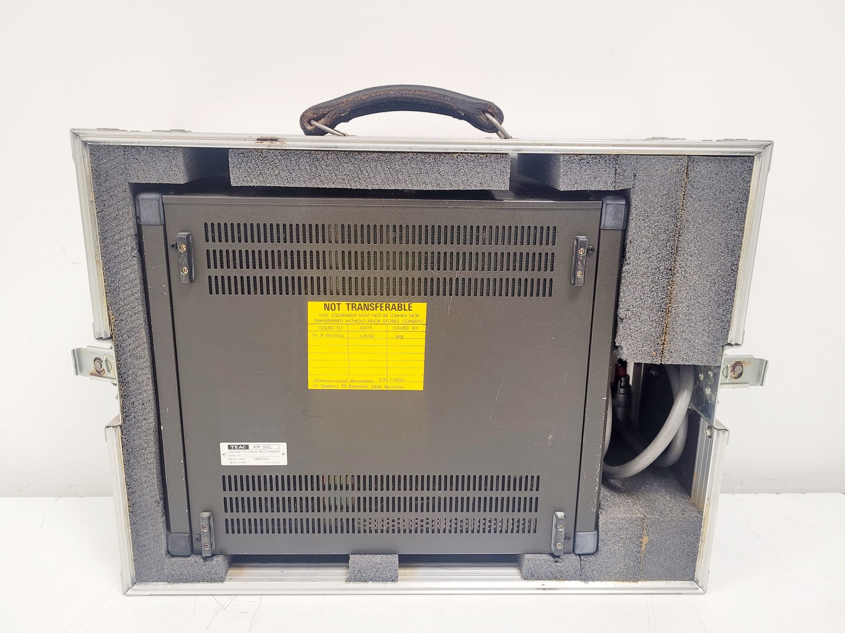 Image of Teac XR-50L 14 Channel Data Cassette Recorder w/ Carry Case & Teac P.S.U