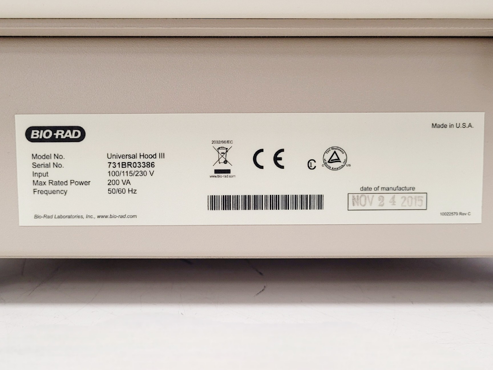 Image of Bio-Rad ChemiDoc MP Imaging System Universal Hood III