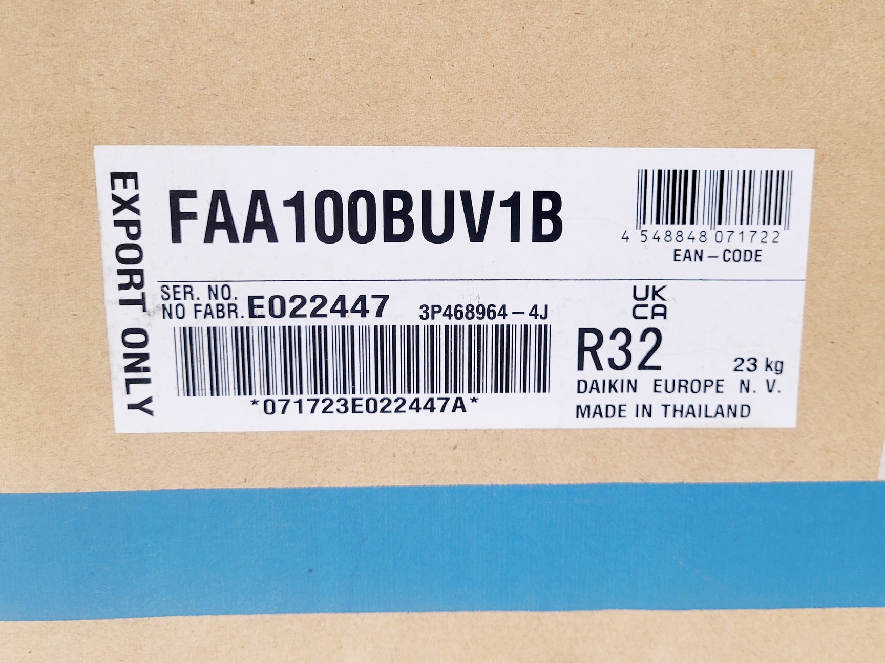 Image of Daiken SkyAir Alpha-Series RZAG100N7V1B AC Unit w/ FAA100BUV1B Unit