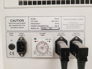Thumbnail image of Labcaire Systems PCR 6 Benchtop PCR Workstation UV Lab 