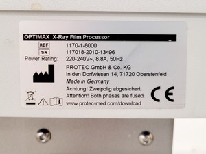 Thumbnail image of OPTIMAX X-Ray Film Processor