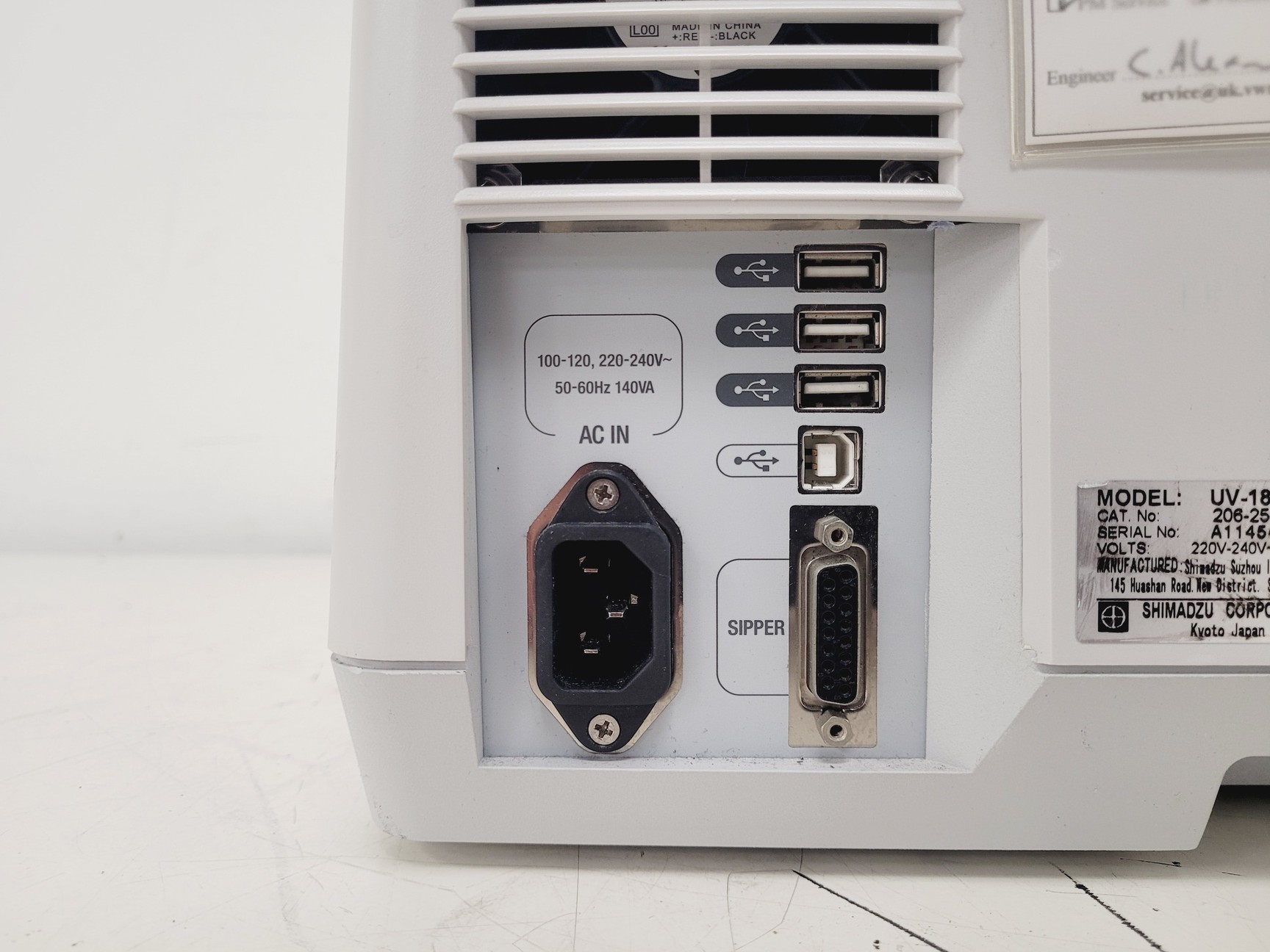 Image of Shimadzu UV-1800 UV Spectrophotometer w/ CPS-240A & CPS-Controller