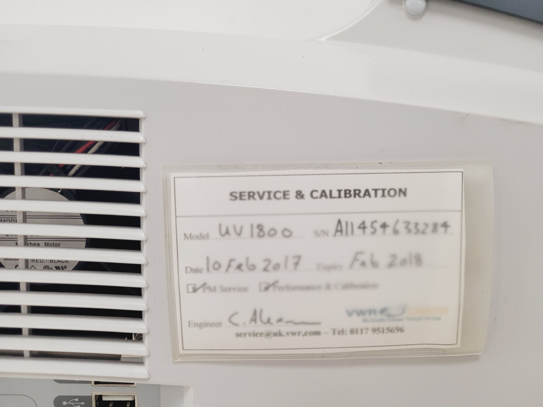 Image of Shimadzu UV-1800 UV Spectrophotometer w/ CPS-240A & CPS-Controller