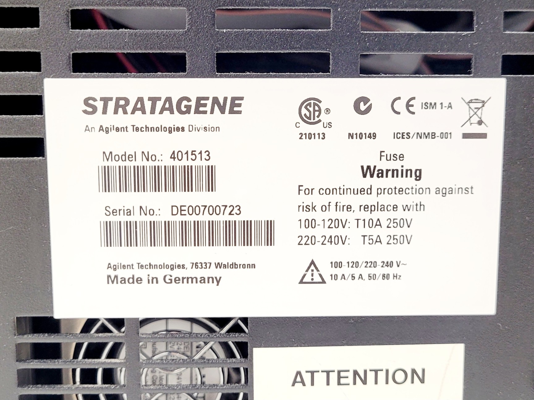 Image of Agilent Technologies 401513 Stratagene Mx3005P Real Time PCR Machine Lab