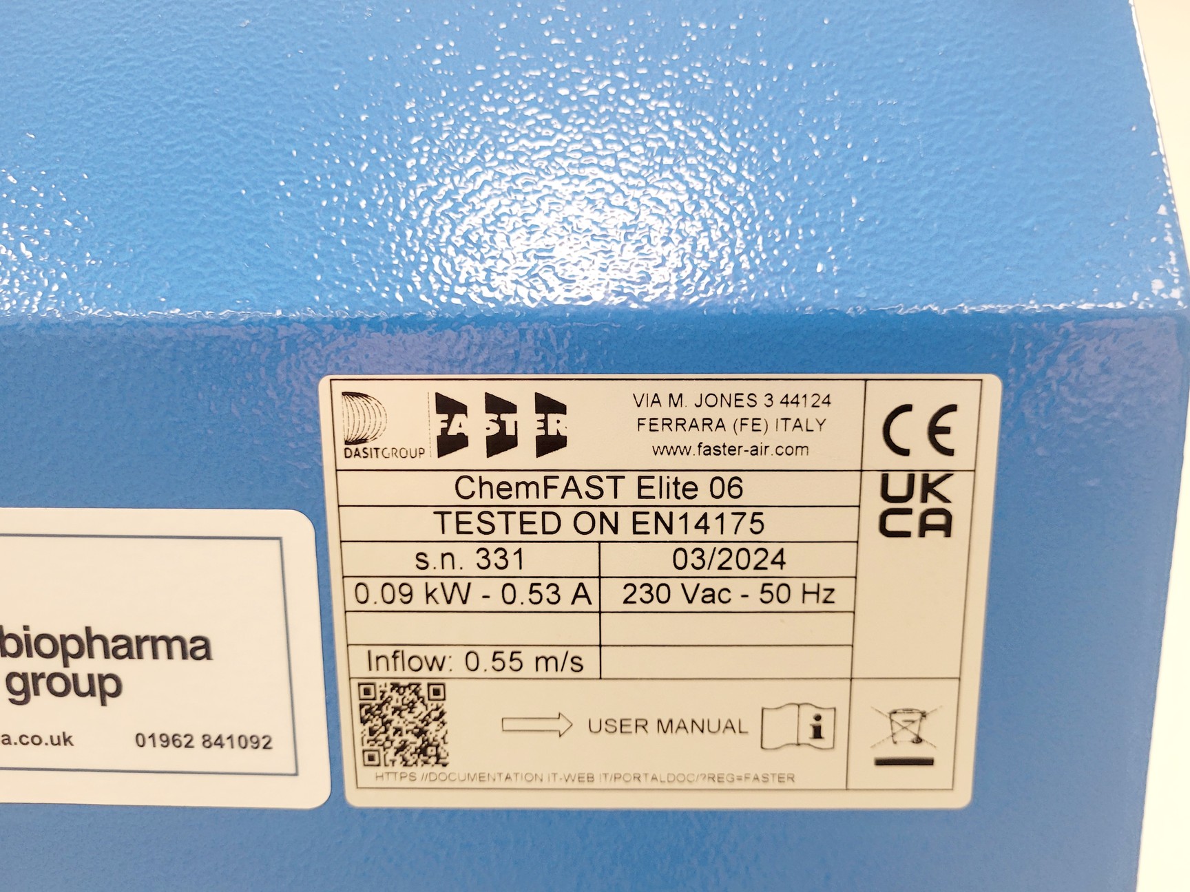 Image of Faster ChemFAST Elite 06 Ductless Fume Hood w/ Stand Lab