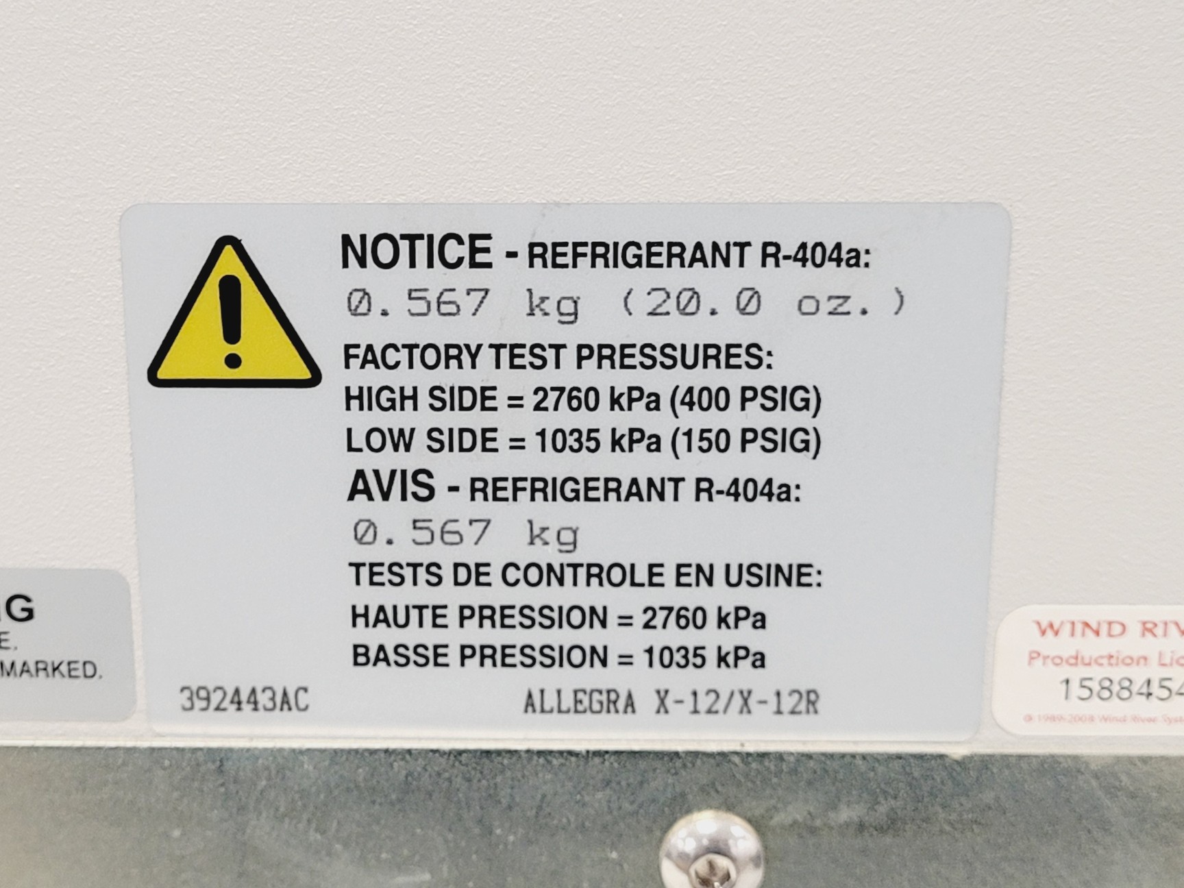 Image of Beckman Coulter Allegra X-12R Benchtop Centrifuge Lab