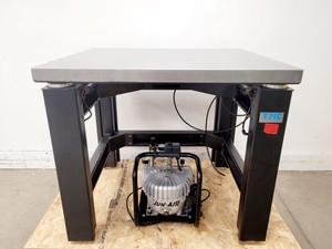Image of TMC Anti-Vibration Table Model No. 63-530 with Jun-Air Model 3 Compressor/Pump