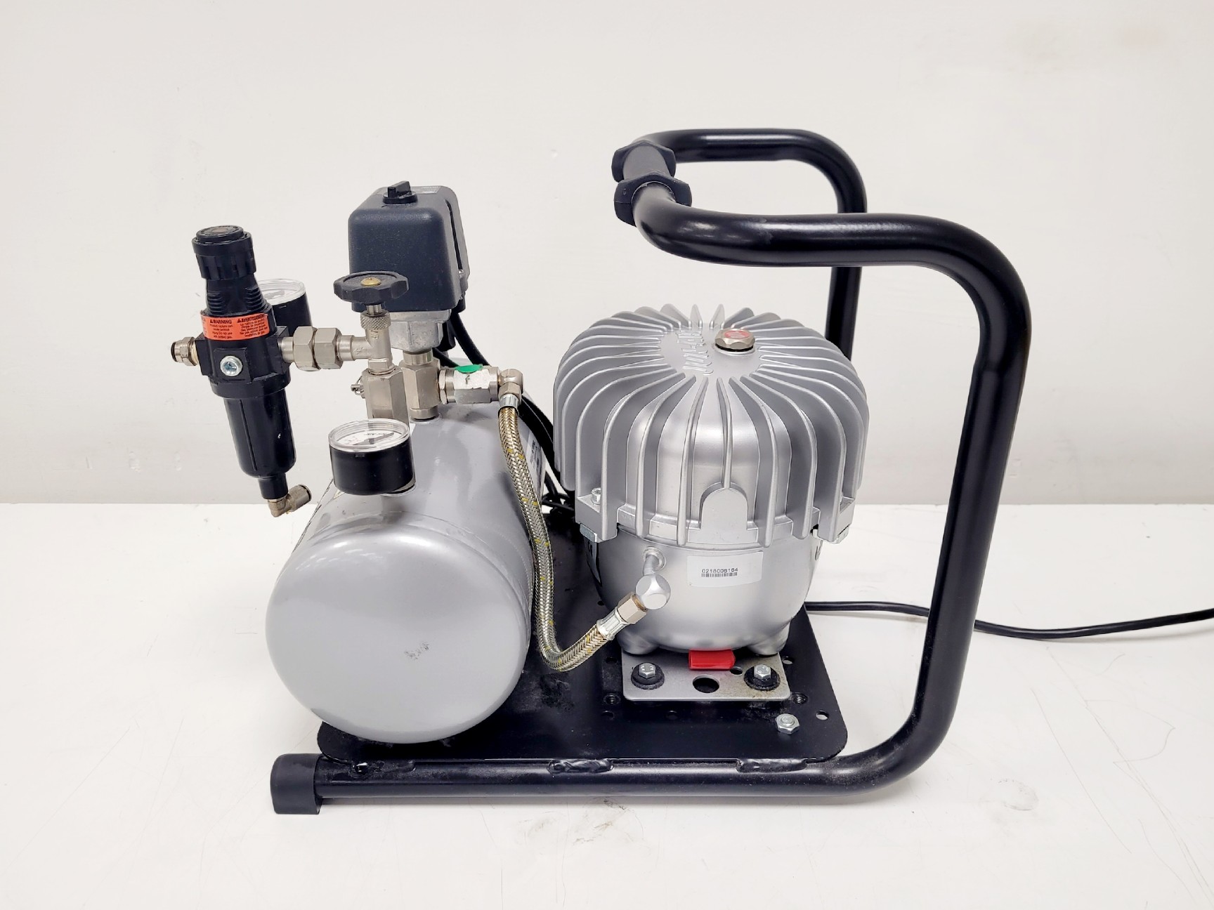 Image of TMC Anti-Vibration Table Model No. 63-530 with Jun-Air Model 3 Compressor/Pump
