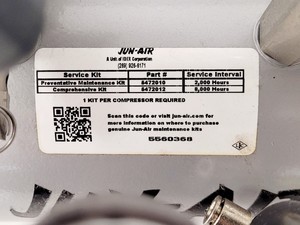 Thumbnail image of TMC Anti-Vibration Table Model No. 63-530 with Jun-Air Model 3 Compressor/Pump