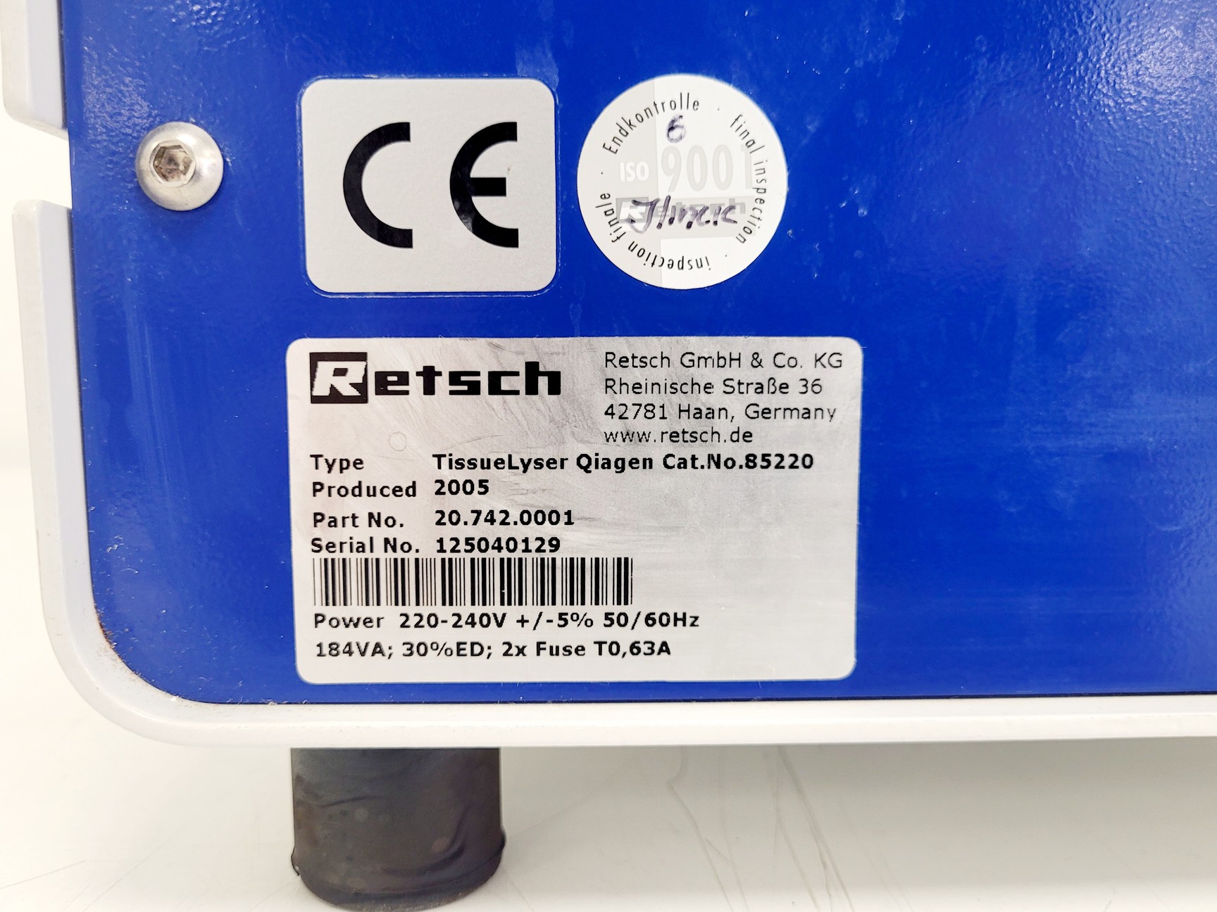 Image of Qiagen TissueLyser Bead Mill Homogenizer Lab