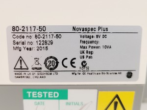 Thumbnail image of Amersham Biosciences Novaspec Plus Visible Spectrophotometer