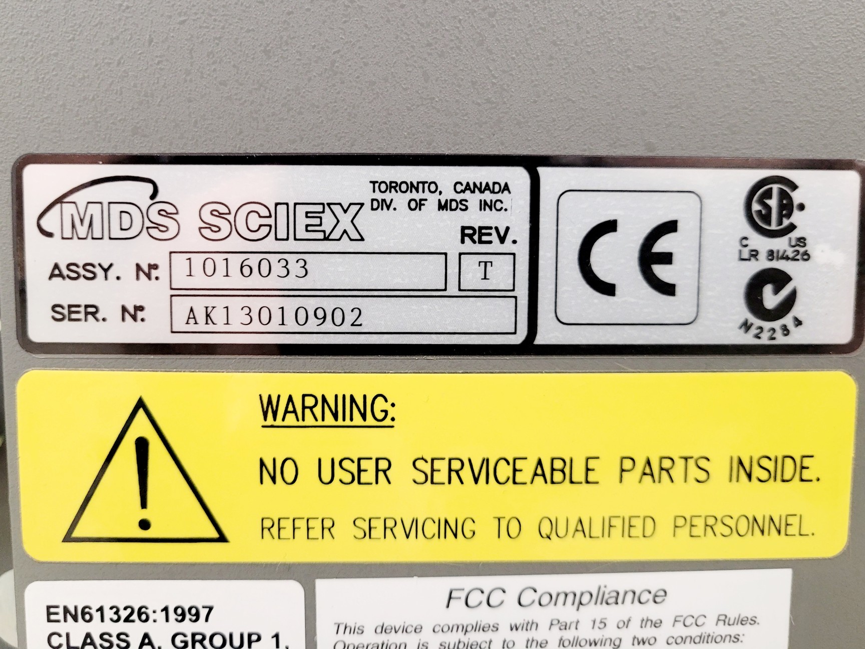 Image of AB Sciex 4800 MALDI TOF/TOF Analyser MS Mass Spectrometry System Lab