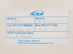 Thumbnail image of AB Sciex 4800 MALDI TOF/TOF Analyser MS Mass Spectrometry System Lab
