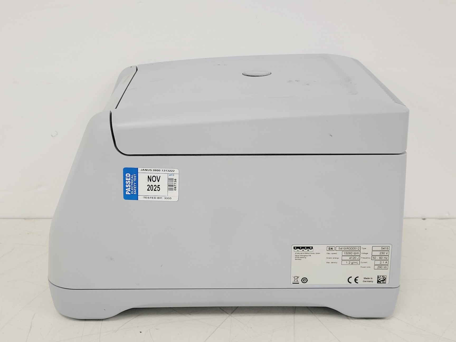 Image of Starlab Microcentrifuge 24 w/ Standard 24 AT Rotor 15060RPM 
