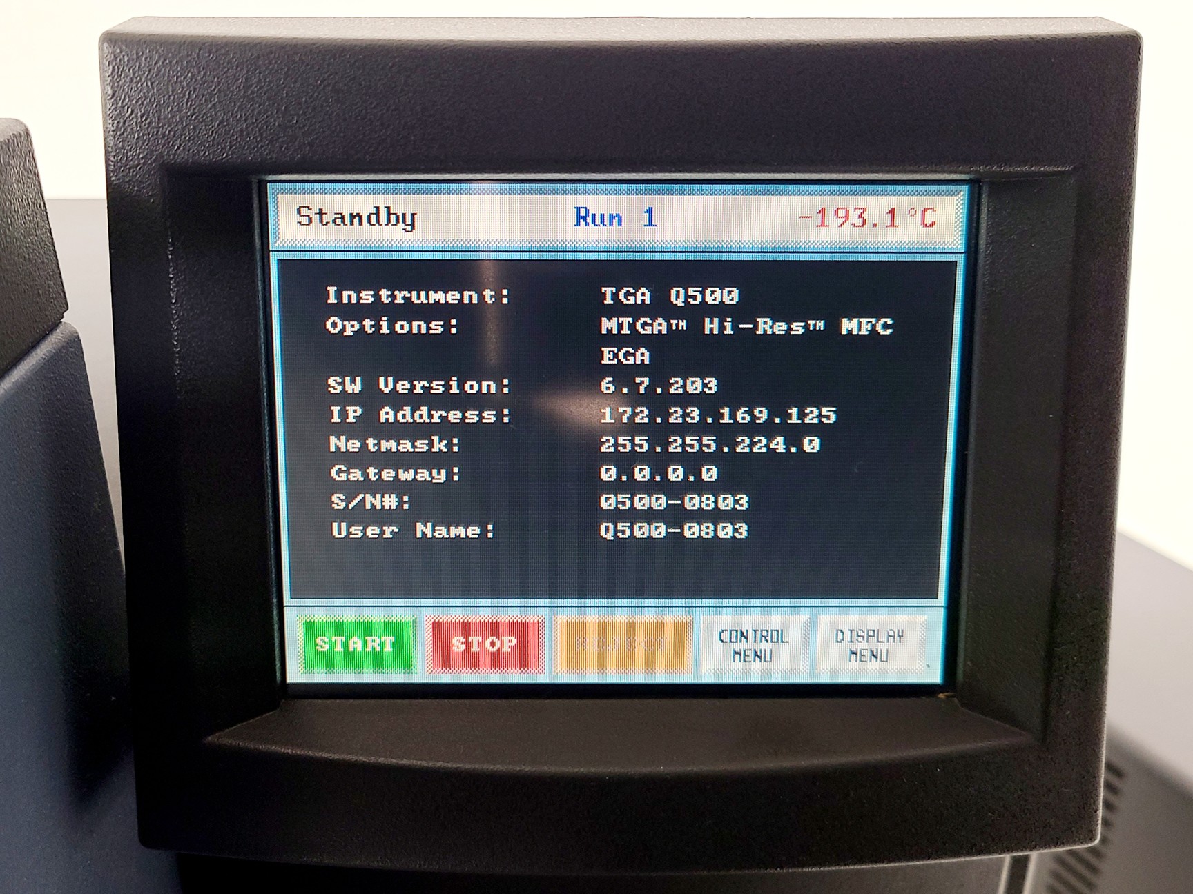 Image of TA Instruments TGA Q500 Thermogravimetric Analyser 