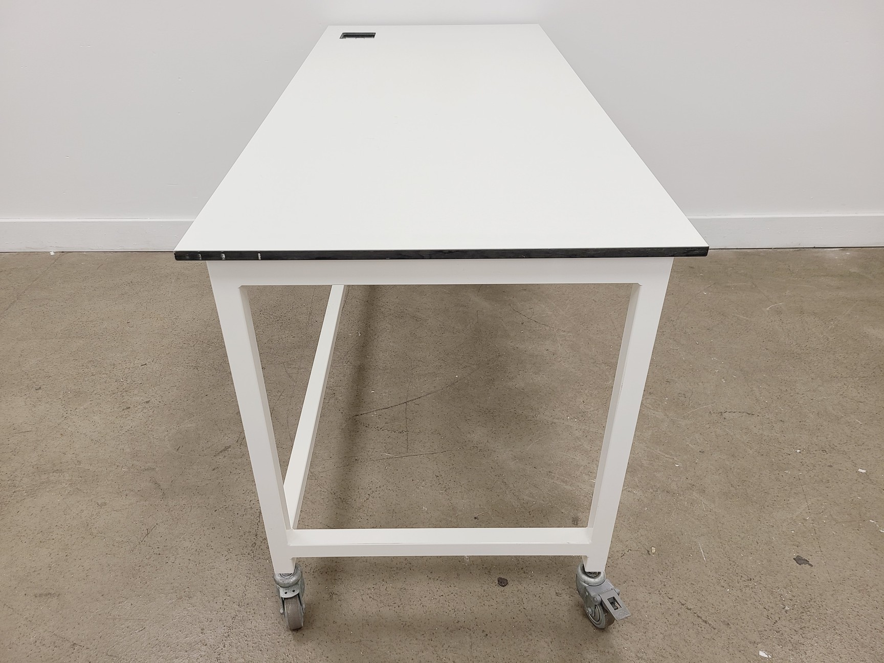 Image of Job Lot of 6 x White Trespa Laboratory Workbenches