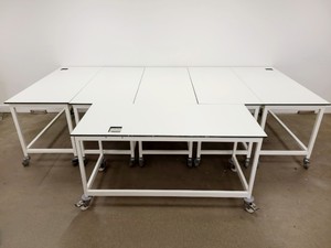 Thumbnail image of Job Lot of 6 x White Trespa Laboratory Workbenches