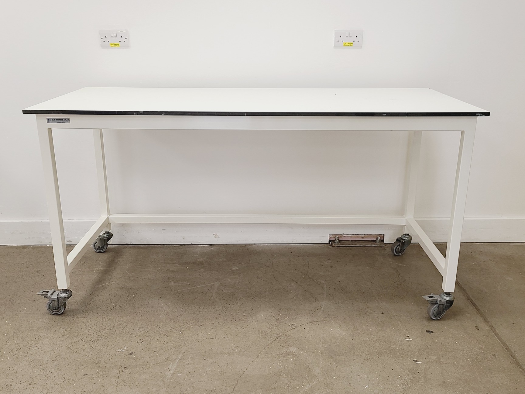 Image of Job Lot of 6 x Trespa Laboratory White Workbenches
