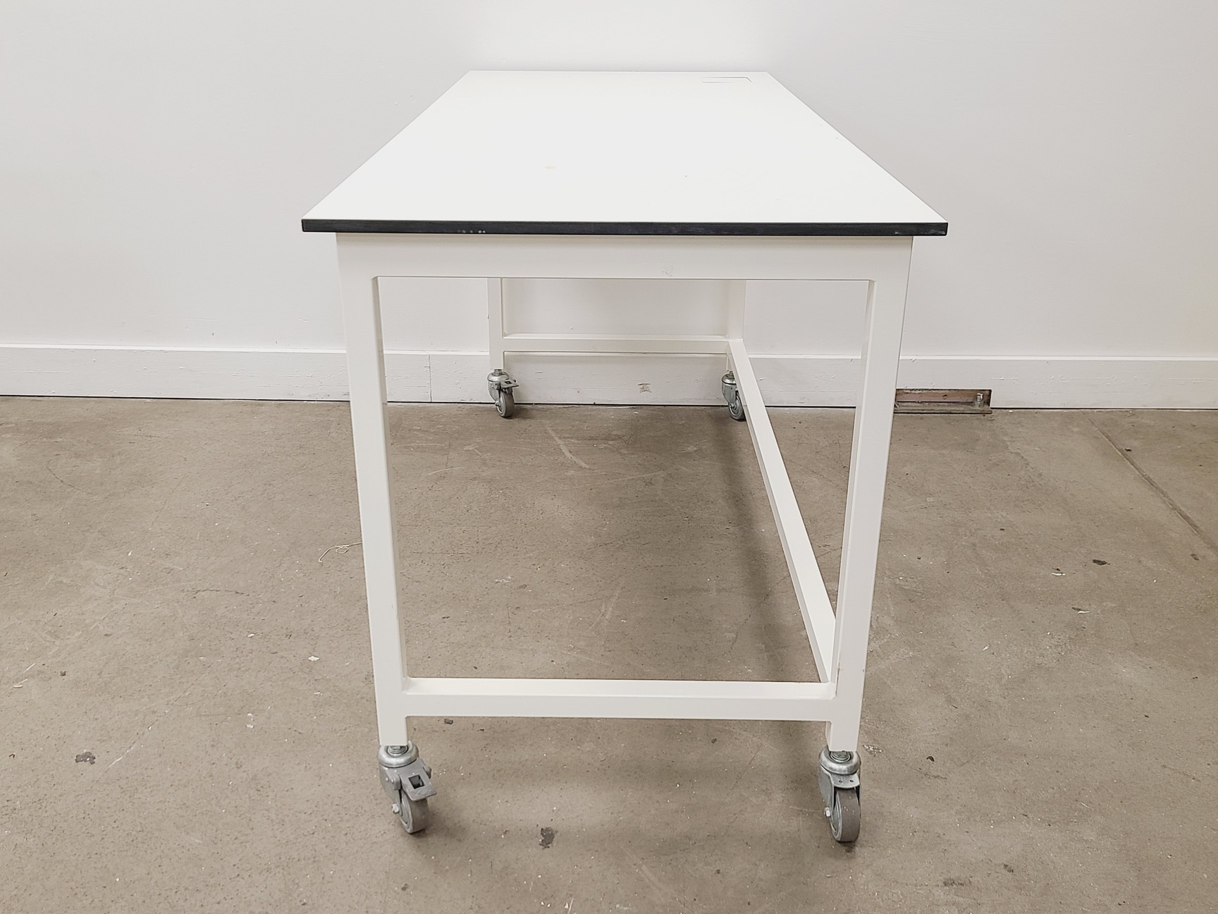 Image of Job Lot of 6 x White Trespa Laboratory Workbenches