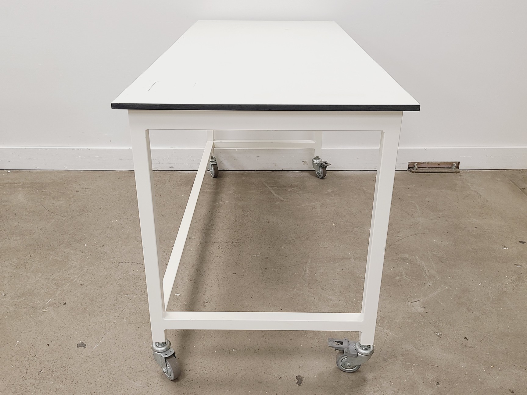 Image of Job Lot of 6 x White Trespa Laboratory Workbenches