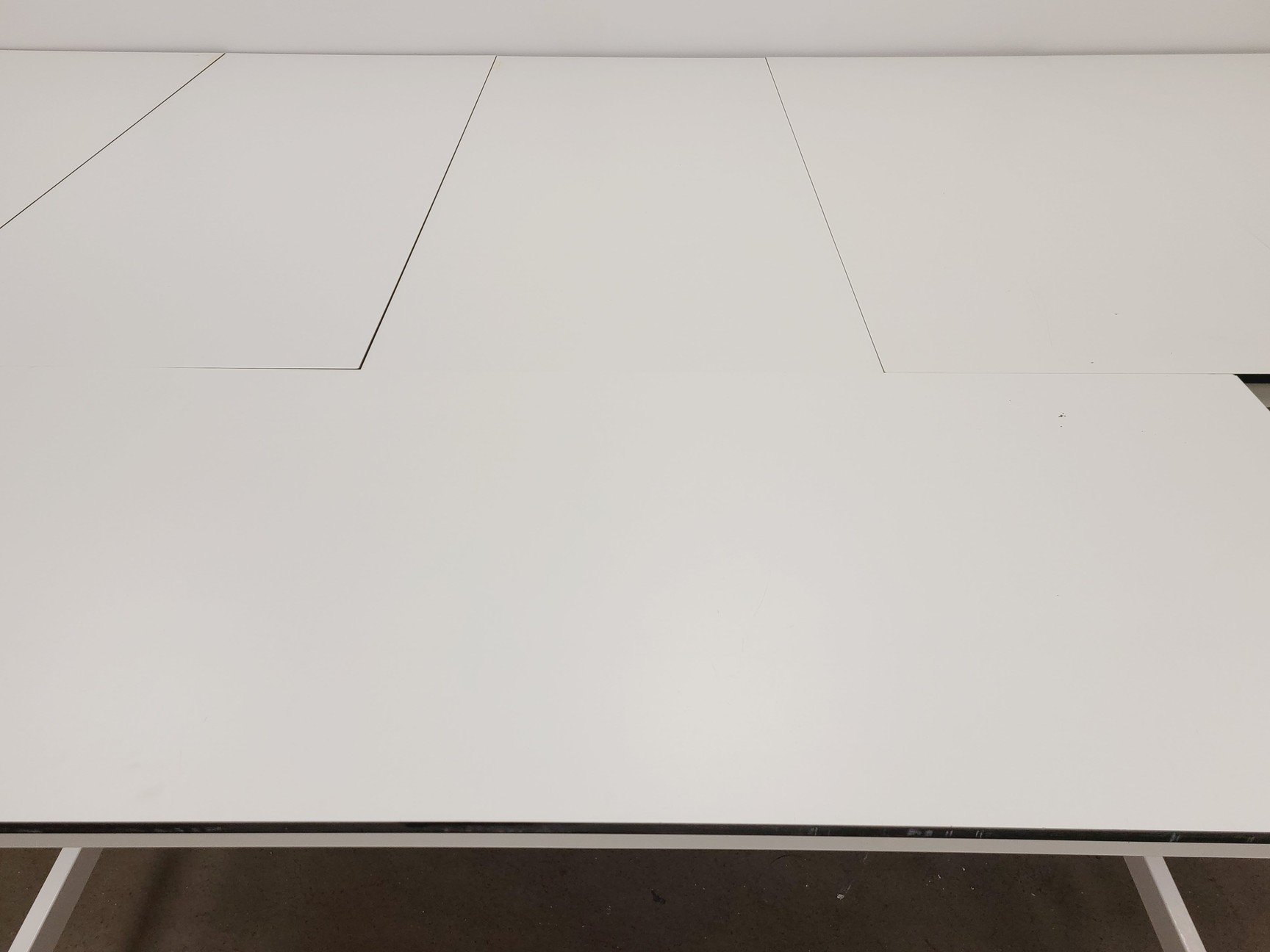 Image of Job Lot of 6 x White Trespa Laboratory Workbenches