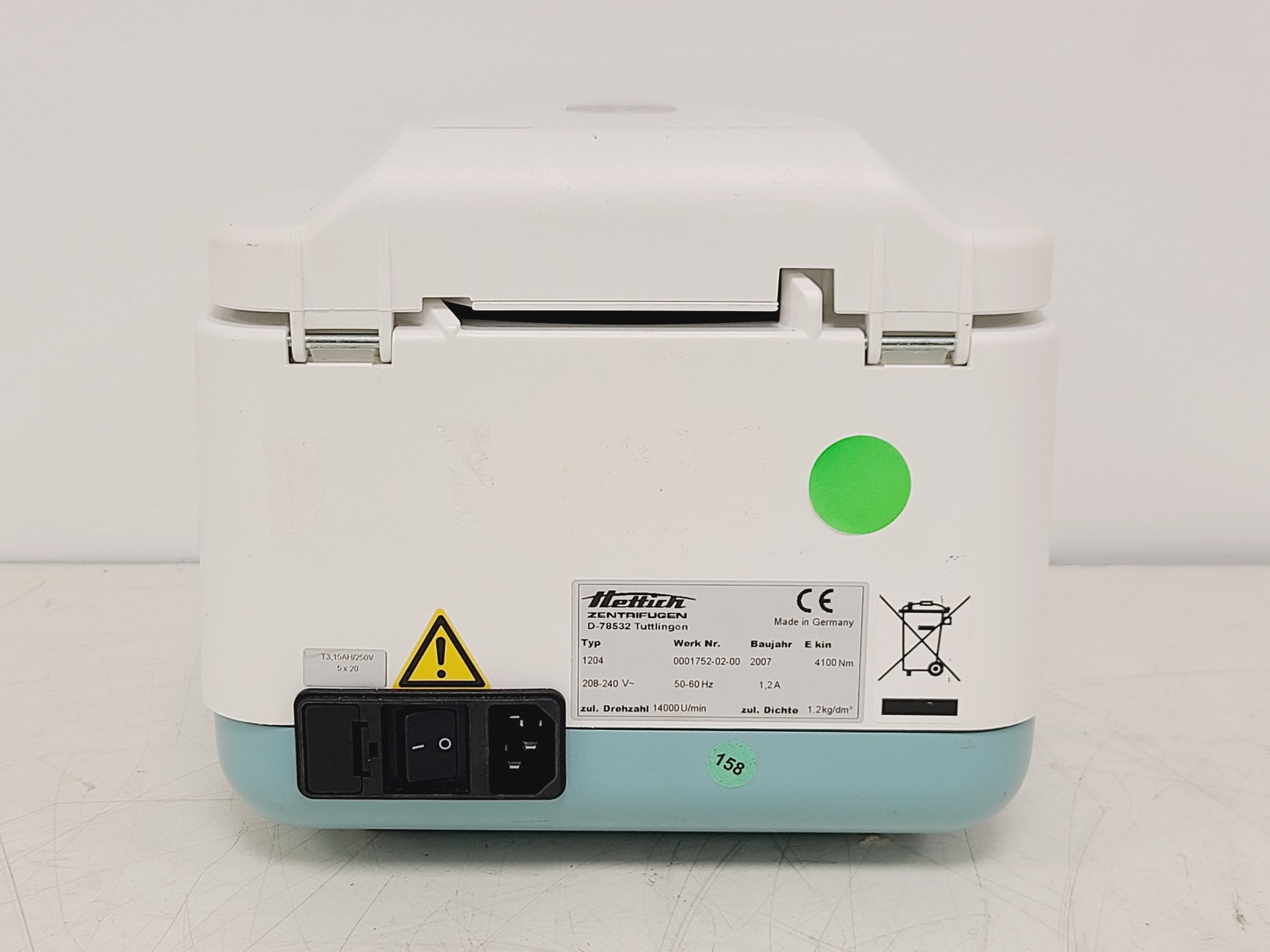 Image of Hettich Mikro 1204 Benchtop Centrifuge 14000RPM Lab